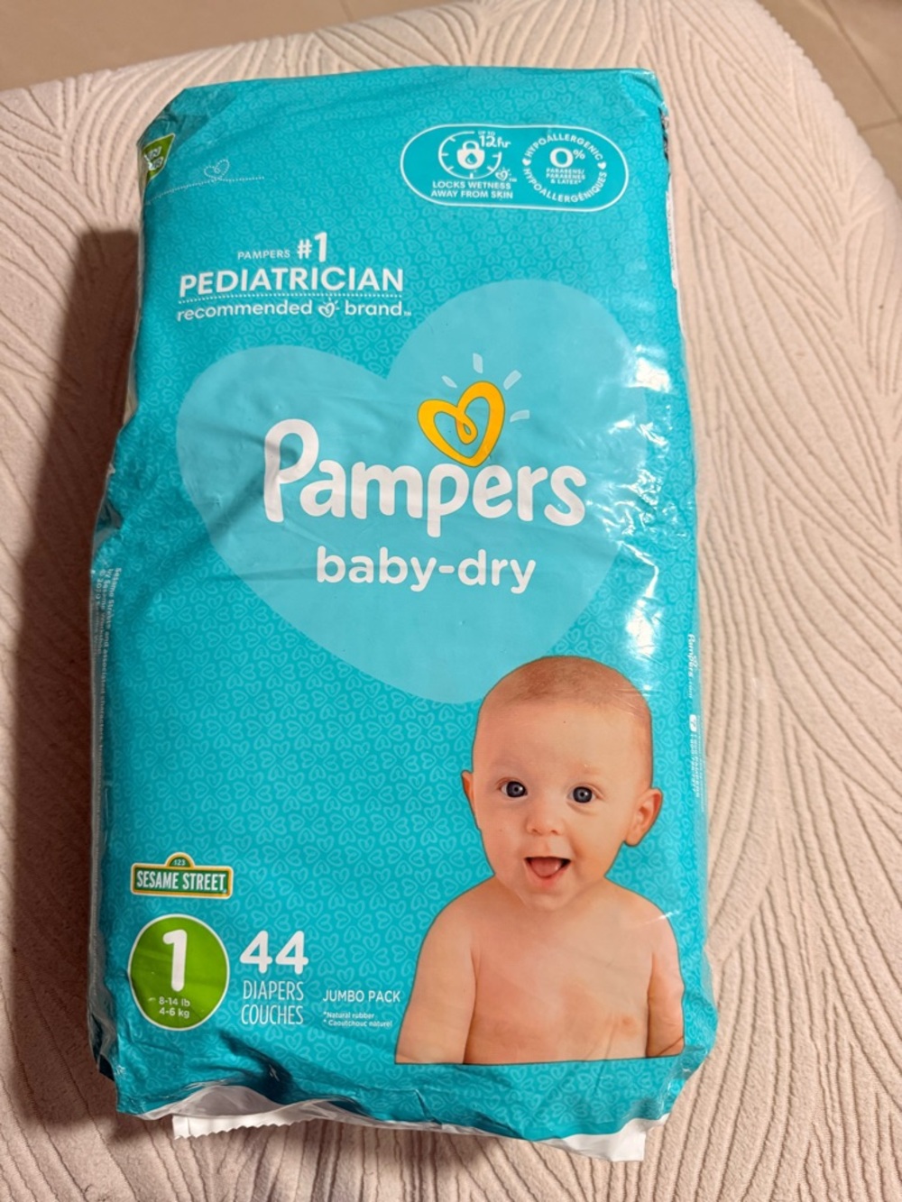 Pampers Baby-Dry Size 1 Diapers - Teal (44 Pack)